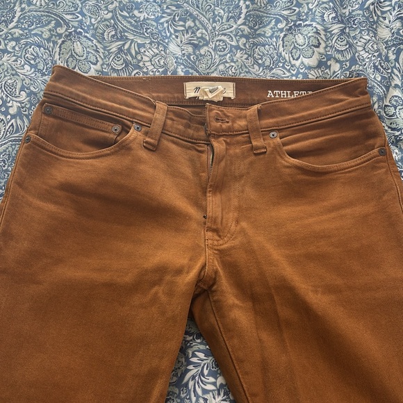 Madewell Men’s 31/30 Athletic Slim Jeans in Dried Cedar Color - Picture 5 of 8